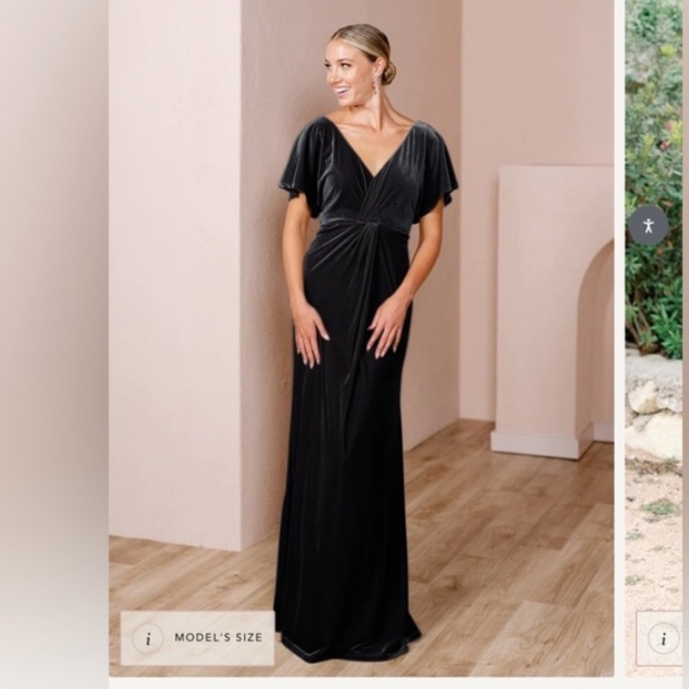 Revelry Black Velvet Dress “Gwen”